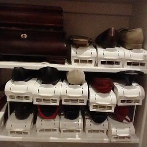 18- Space-Saving Homeries Shoe Slotz Slots Storage Units-New